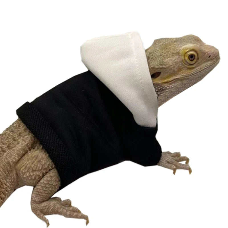 Bearded Dragon Hoodie Jacket - Handmade Warm Coat Costume for Reptiles & Small Pets
