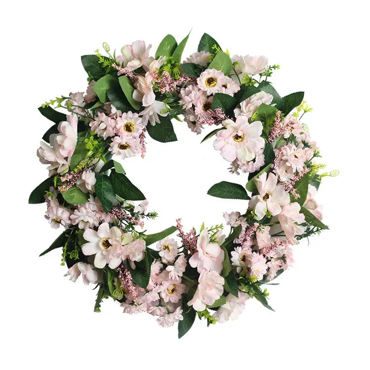 Artificial Eucalyptus Wreath - 18" Silk Greenery Door Decor