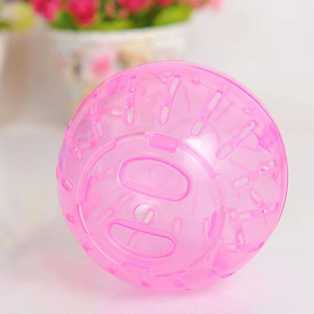 Hamster Exercise Ball 4 Inch - Clear Plastic Running Ball for Hamsters, Gerbils & Small Pets