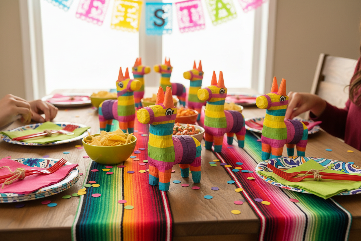 Mini Donkey Piñatas - Party Table Centerpiece