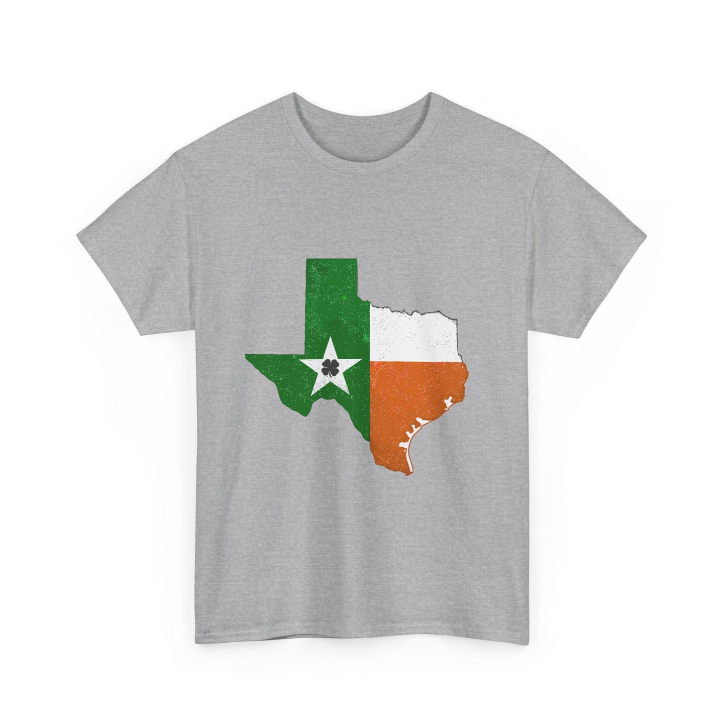 Texas Shamrock Pride Shirt-Unisex Heavy Cotton Tee