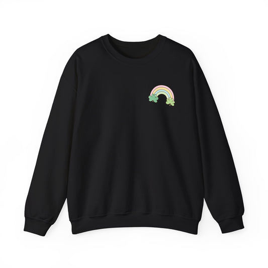 Lucky Rainbow St. Patrick’s Day Crewneck Unisex Heavy Blend™ Sweatshirt