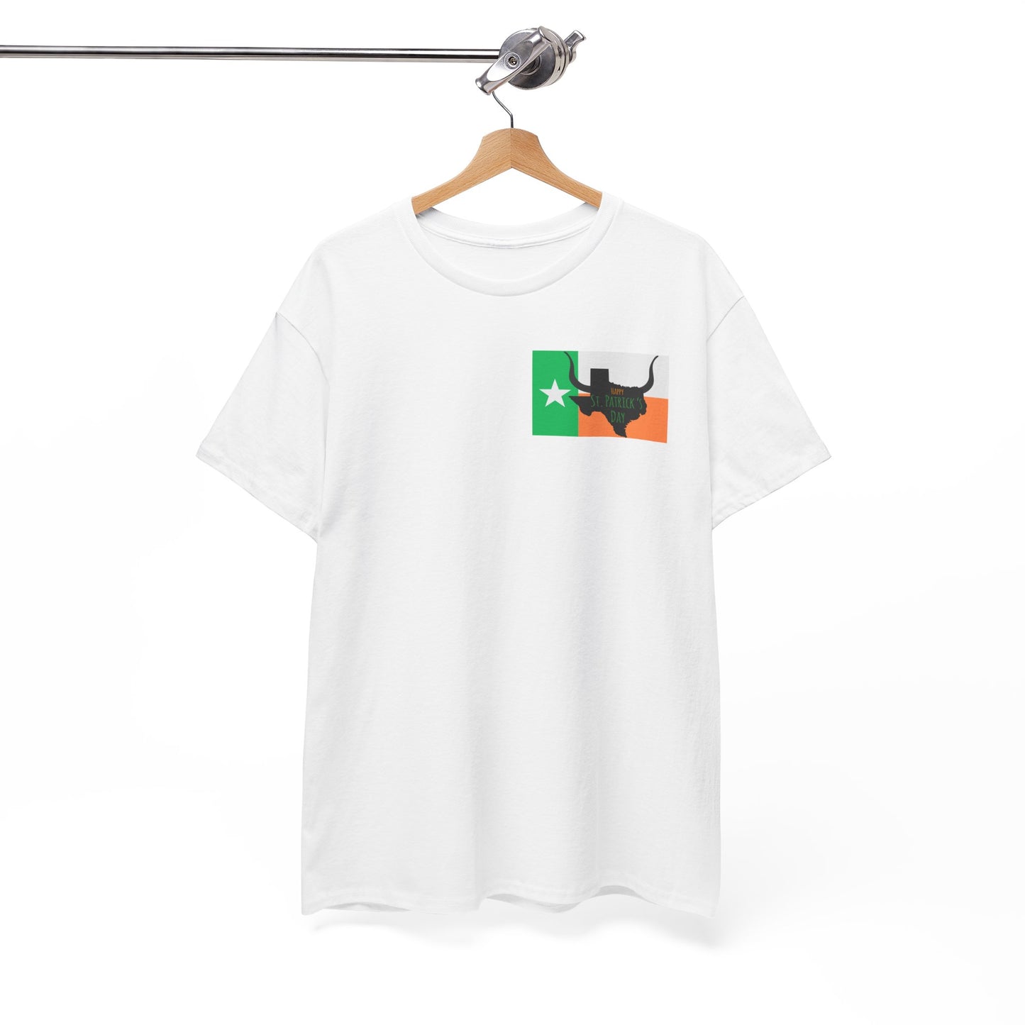 Texas Irish Longhorn Shirt-Unisex Heavy Cotton Tee