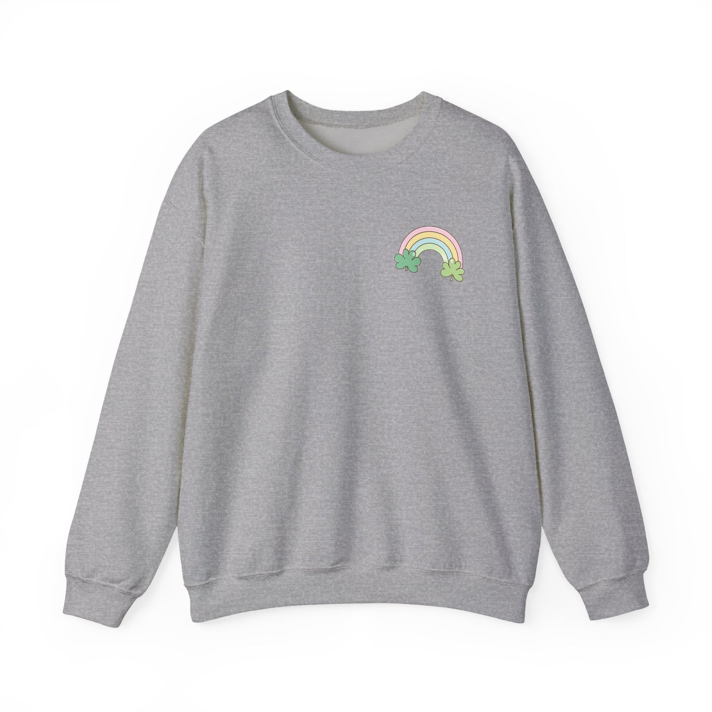 Lucky Rainbow St. Patrick’s Day Crewneck Unisex Heavy Blend™ Sweatshirt