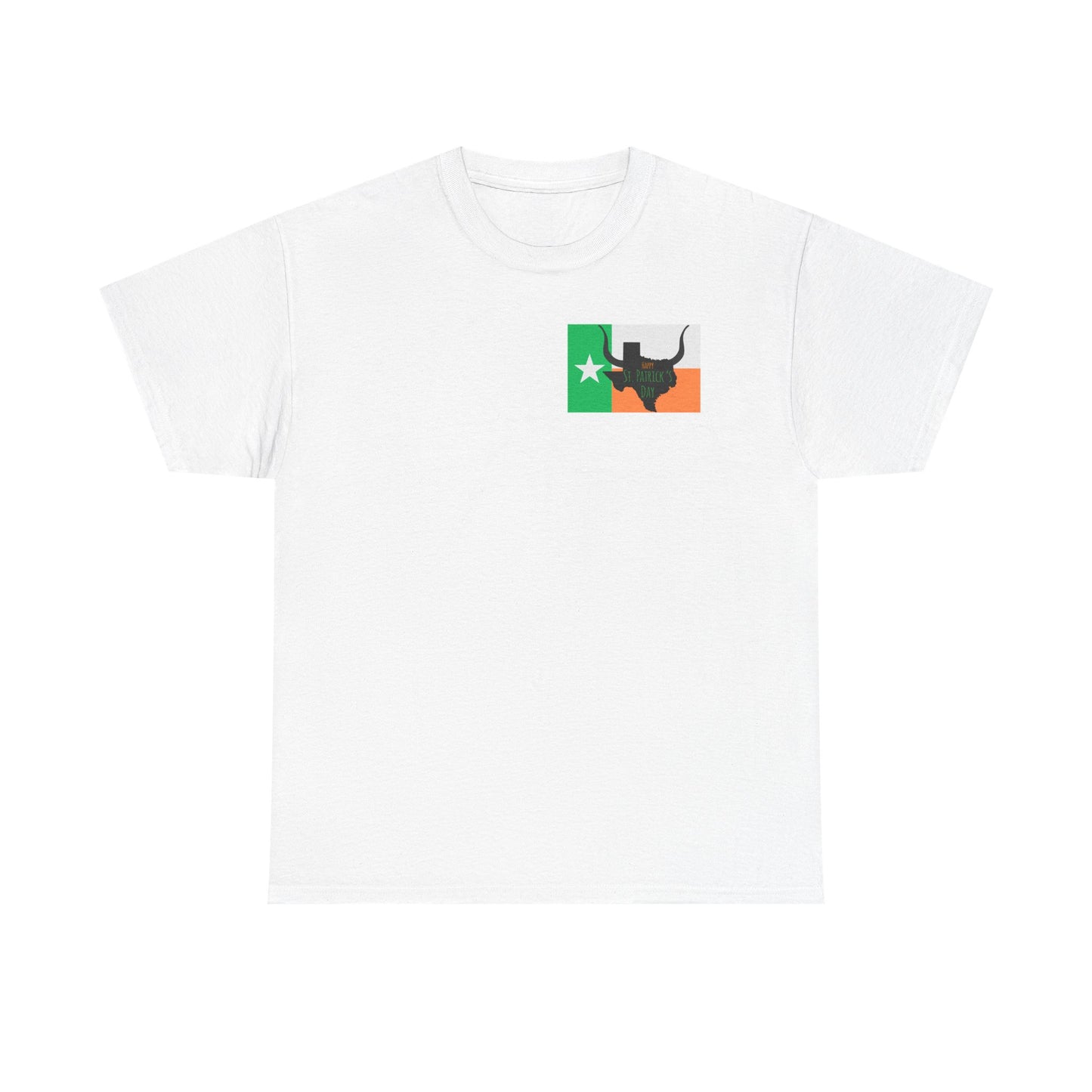Texas Irish Longhorn Shirt-Unisex Heavy Cotton Tee
