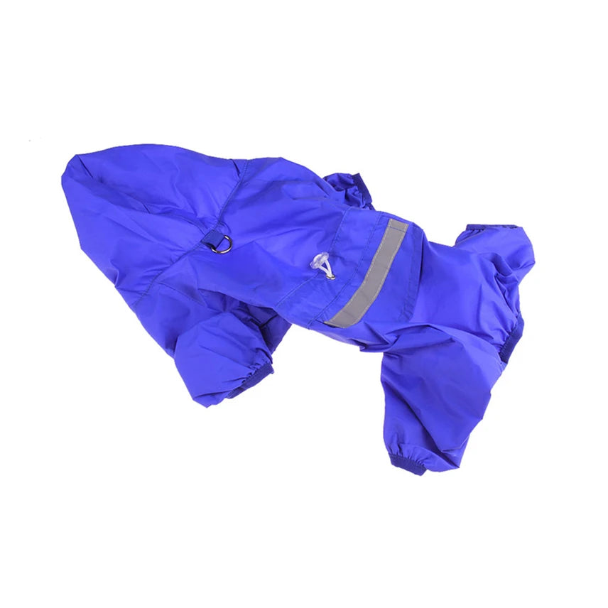 Waterproof Dog Raincoat with Hood -Rain Jacket for XS to 2XL dogs-Red, Blue, Yellow or Camo