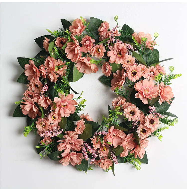 Artificial Eucalyptus Wreath - 18" Silk Greenery Door Decor
