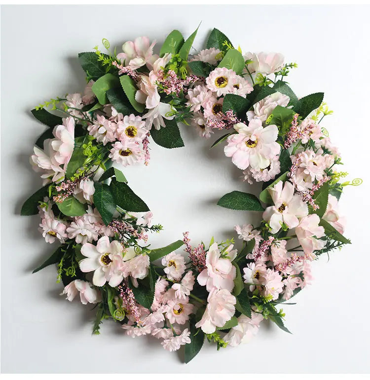 Artificial Eucalyptus Wreath - 18" Silk Greenery Door Decor