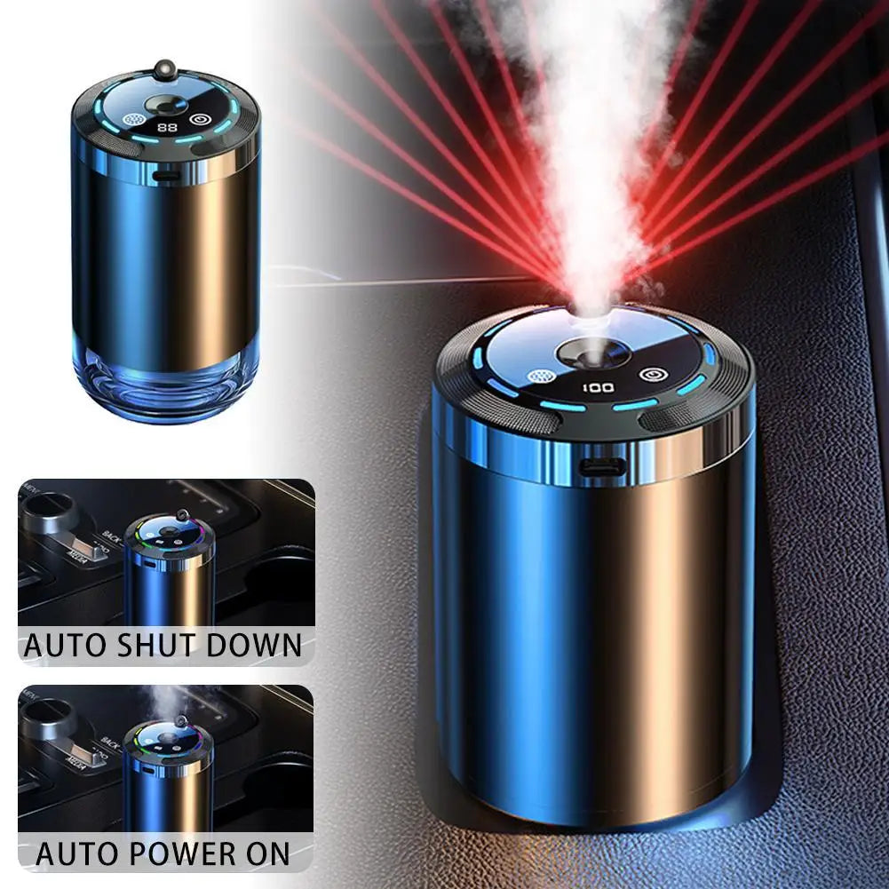 Smart Car Diffuser - Rechargeable Aroma Air Freshener with Auto On/Off