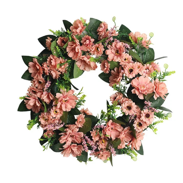 Artificial Eucalyptus Wreath - 18" Silk Greenery Door Decor