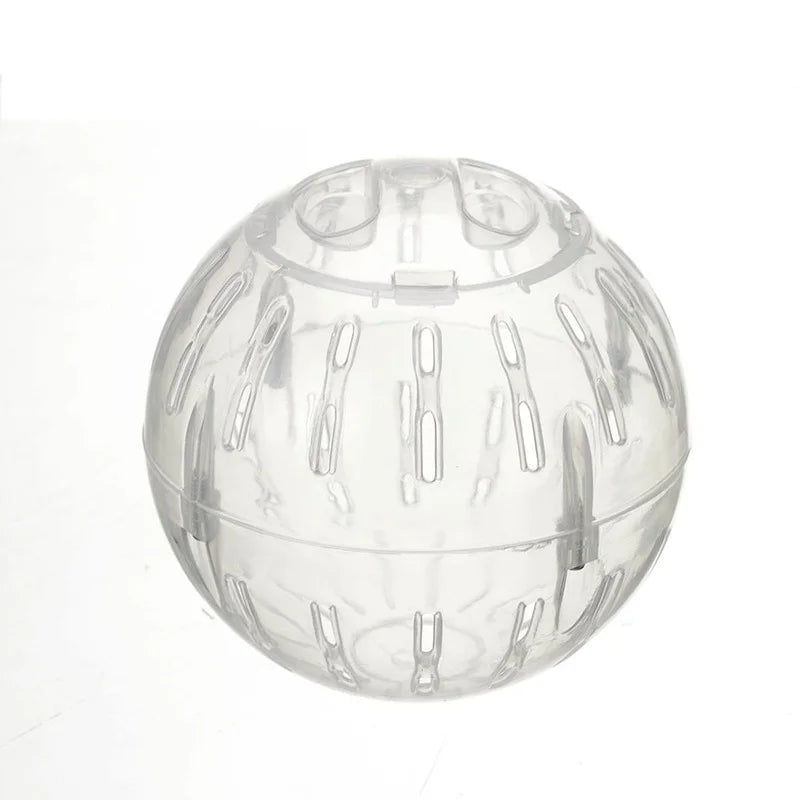 Hamster Exercise Ball 4 Inch - Clear Plastic Running Ball for Hamsters, Gerbils & Small Pets
