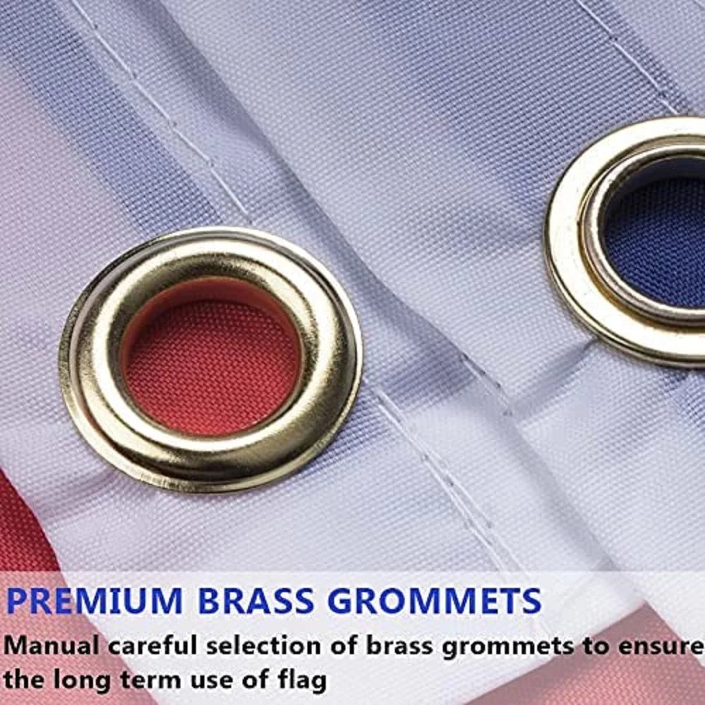 American Flag - Single-Sided Printed USA Flag with Brass Grommets