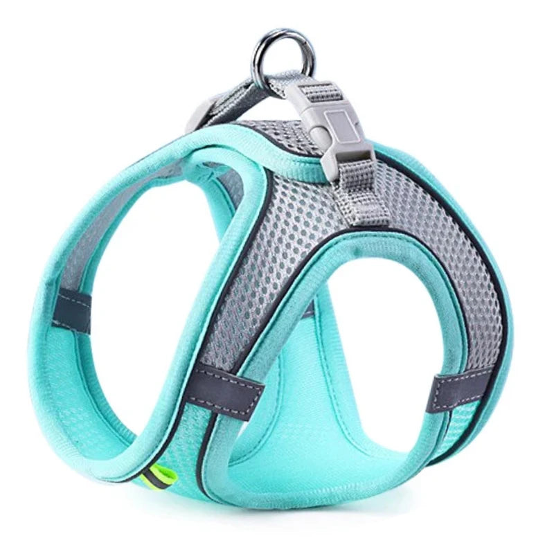 Reflective Pet Harness Vest - Breathable Mesh for Cats, Small & Medium Dogs (Harness Only)