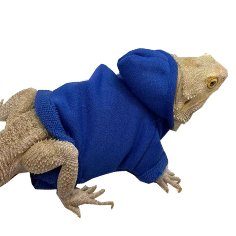Bearded Dragon Hoodie Jacket - Handmade Warm Coat Costume for Reptiles & Small Pets