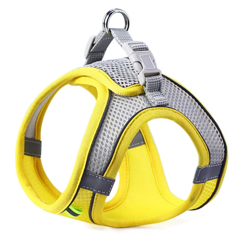 Reflective Pet Harness Vest - Breathable Mesh for Cats, Small & Medium Dogs (Harness Only)