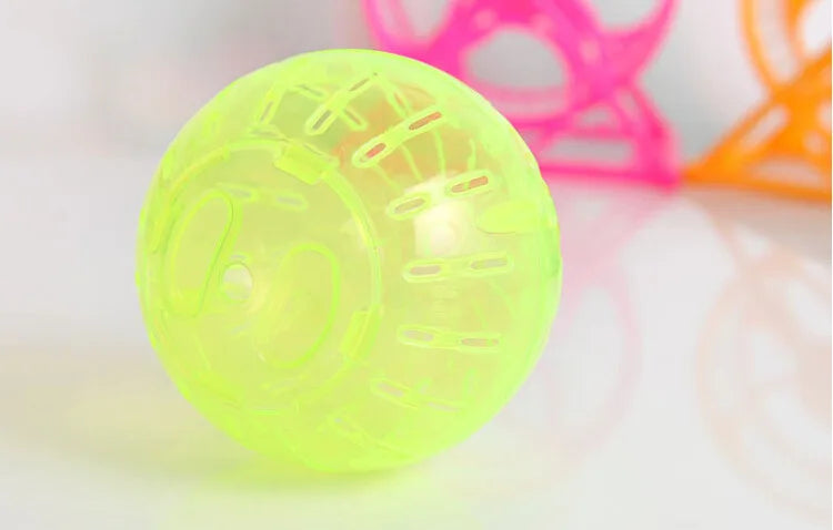 Hamster Exercise Ball 4 Inch - Clear Plastic Running Ball for Hamsters, Gerbils & Small Pets