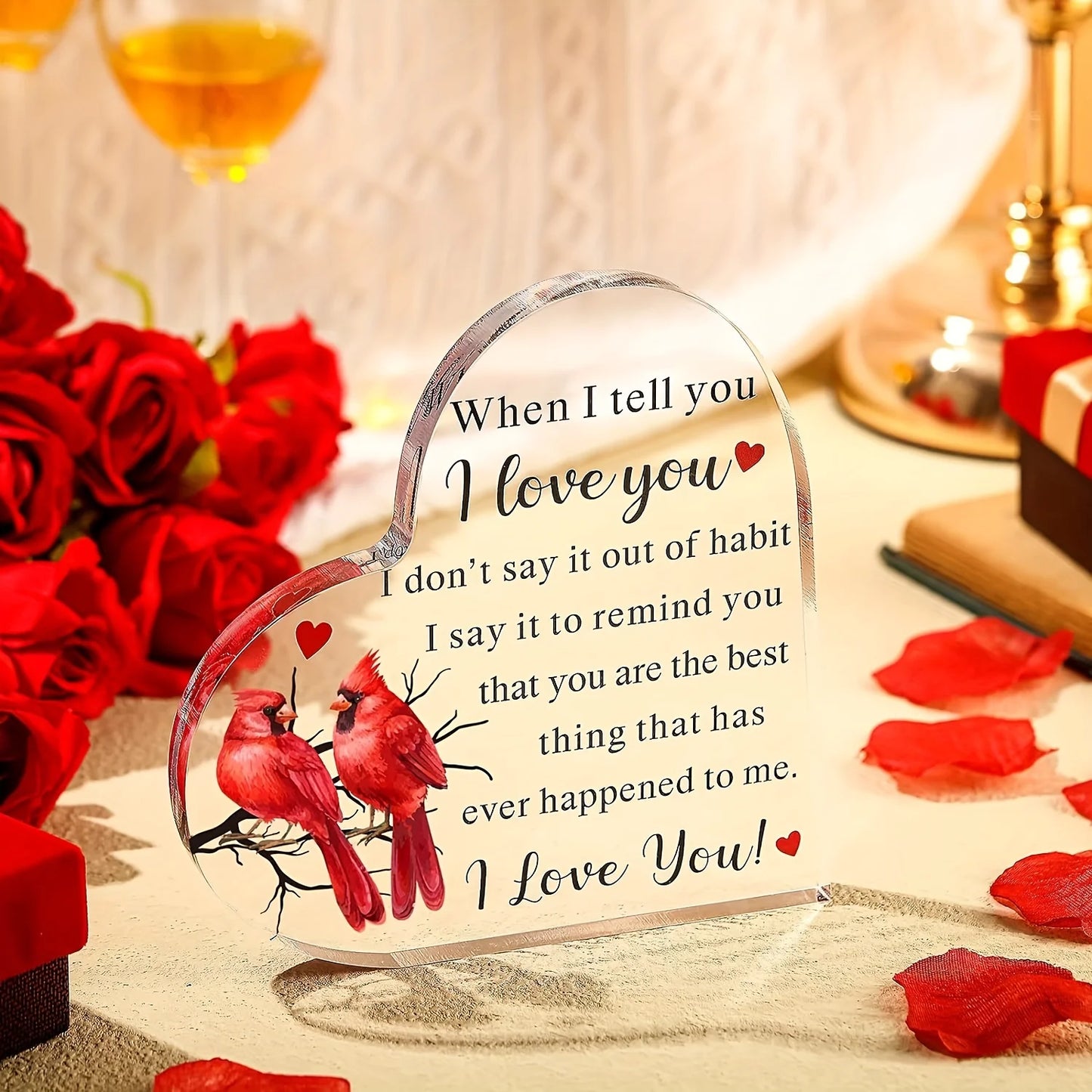 Love Acrylic Plaque - "You Are the Best Thing That Ever Happened to Me" Gift for Someone Loved