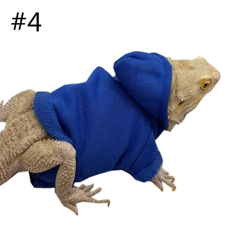 Bearded Dragon Hoodie Jacket - Handmade Warm Coat Costume for Reptiles & Small Pets