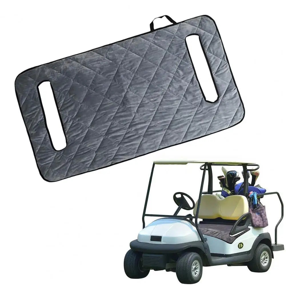 Velvet Golf Cart Seat Cover - Non-Slip Blanket for Club Cars, Grey Golf Cart Seat Cover