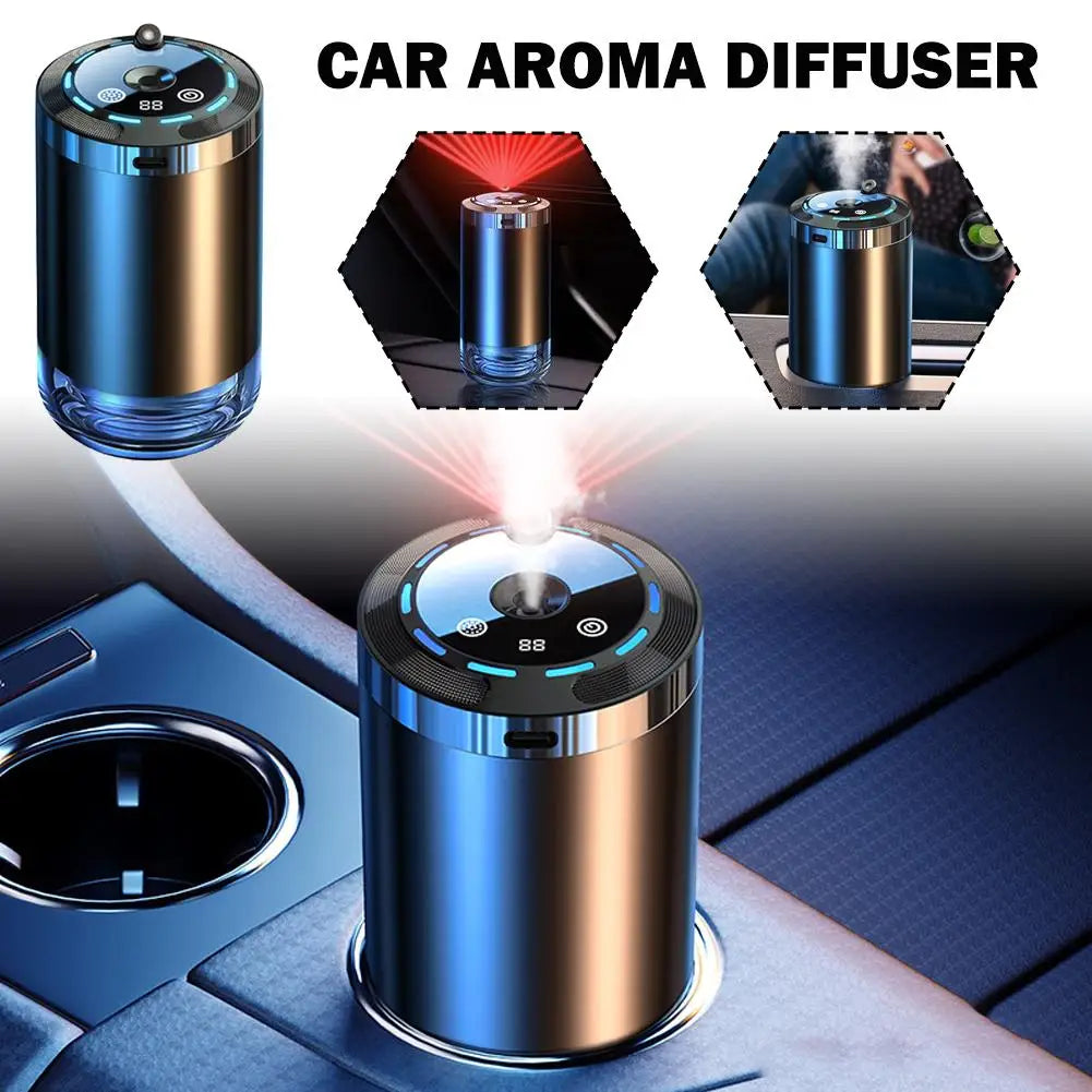 Smart Car Diffuser - Rechargeable Aroma Air Freshener with Auto On/Off
