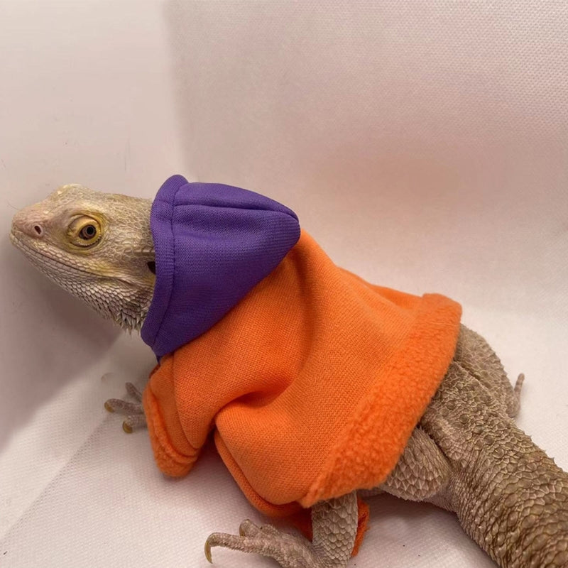 Bearded Dragon Hoodie Jacket - Handmade Warm Coat Costume for Reptiles & Small Pets