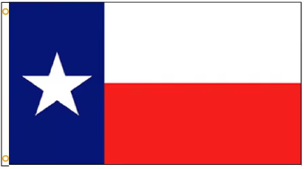 Texas State Flag 3x5 Ft - Available in Printed or Embroidered | Heavy Duty Nylon