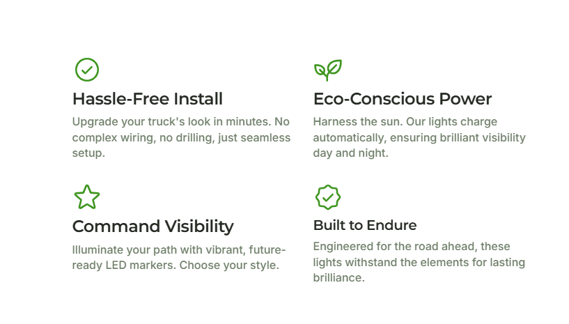 Illuminate Your Ride: Solar Wireless Cab Lights - Effortless, Brilliant Upgrade