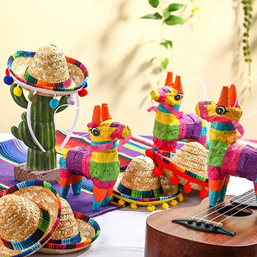 Mini Donkey 3-Pack - Fiesta Party Decorations & Table Centerpieces-Cinco De Mayo party