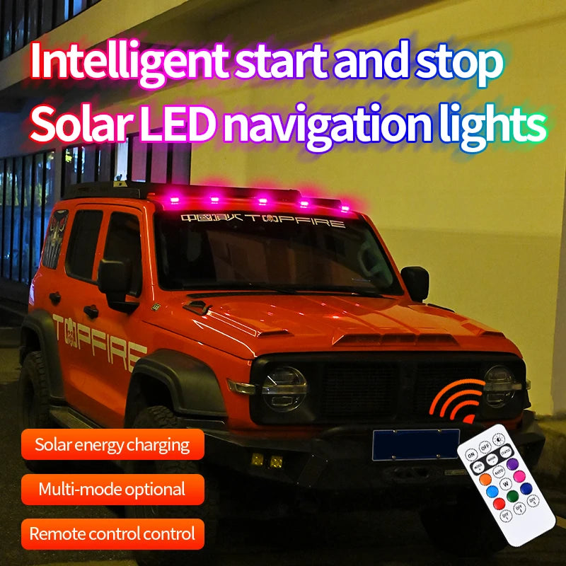 Illuminate Your Ride: Solar Wireless Cab Lights - Effortless, Brilliant Upgrade