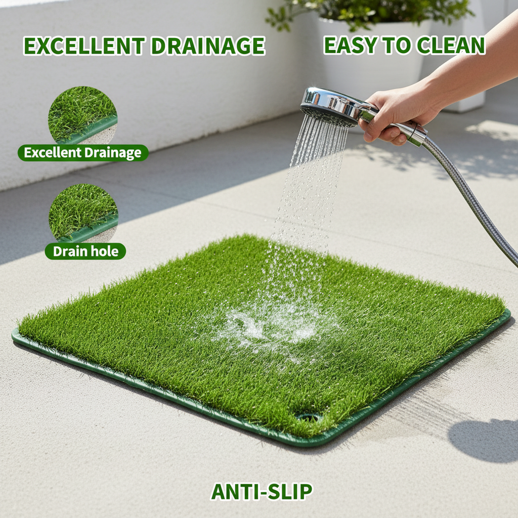 Artificial Grass Mat - Cleaning Features (No Duplicates)