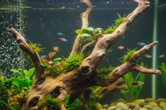 Driftwood Focal Point in Aquarium